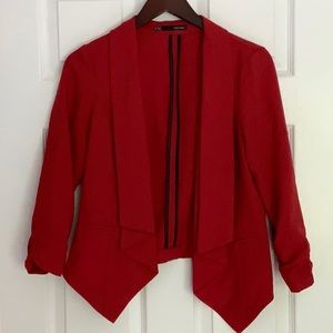 Red Tuxedo style jacket